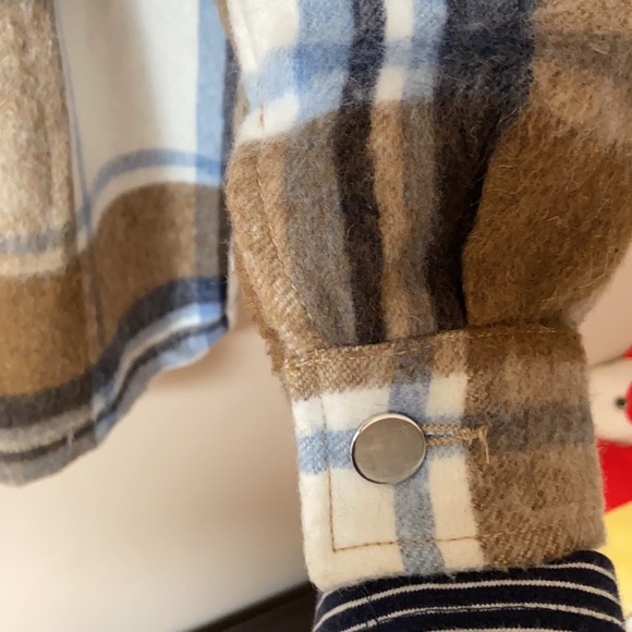 NWT Zara Button Front Plaid Shacket - Picture 6 of 6